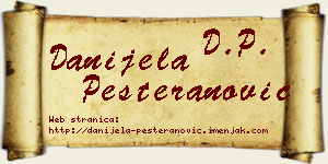 Danijela Pešteranović vizit kartica